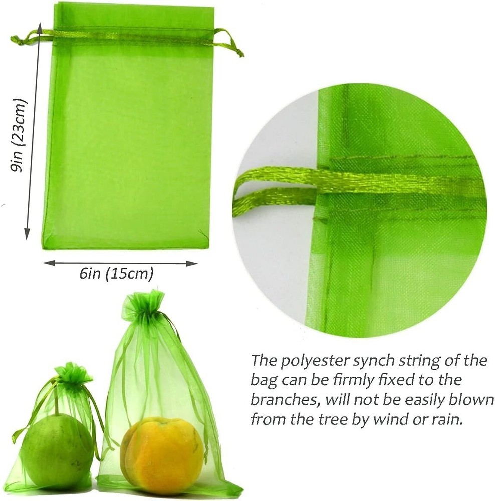 Versatile 50PCS Fruit Guard Bags with Protective Ropes - Multipurpose Solution