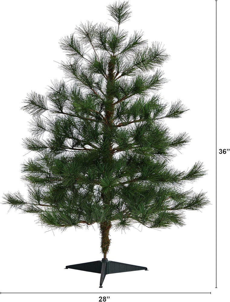 3Ft Yukon Mixed Pine Artificial Christmas Tree with Bendable Branches