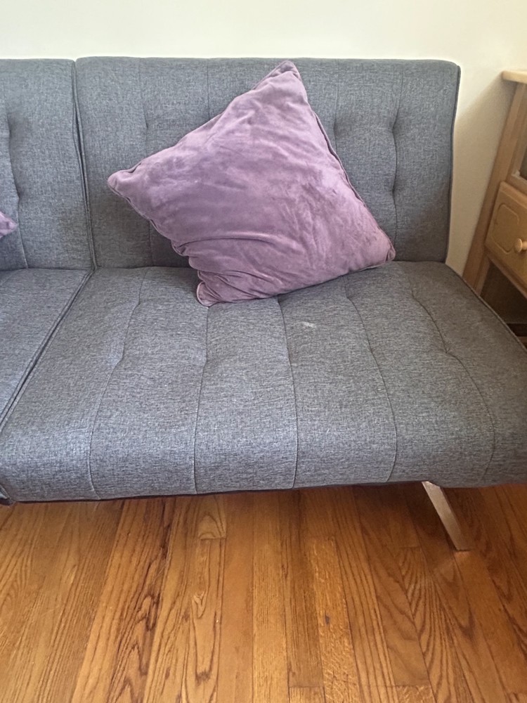Grey Couch with 2 side pillows