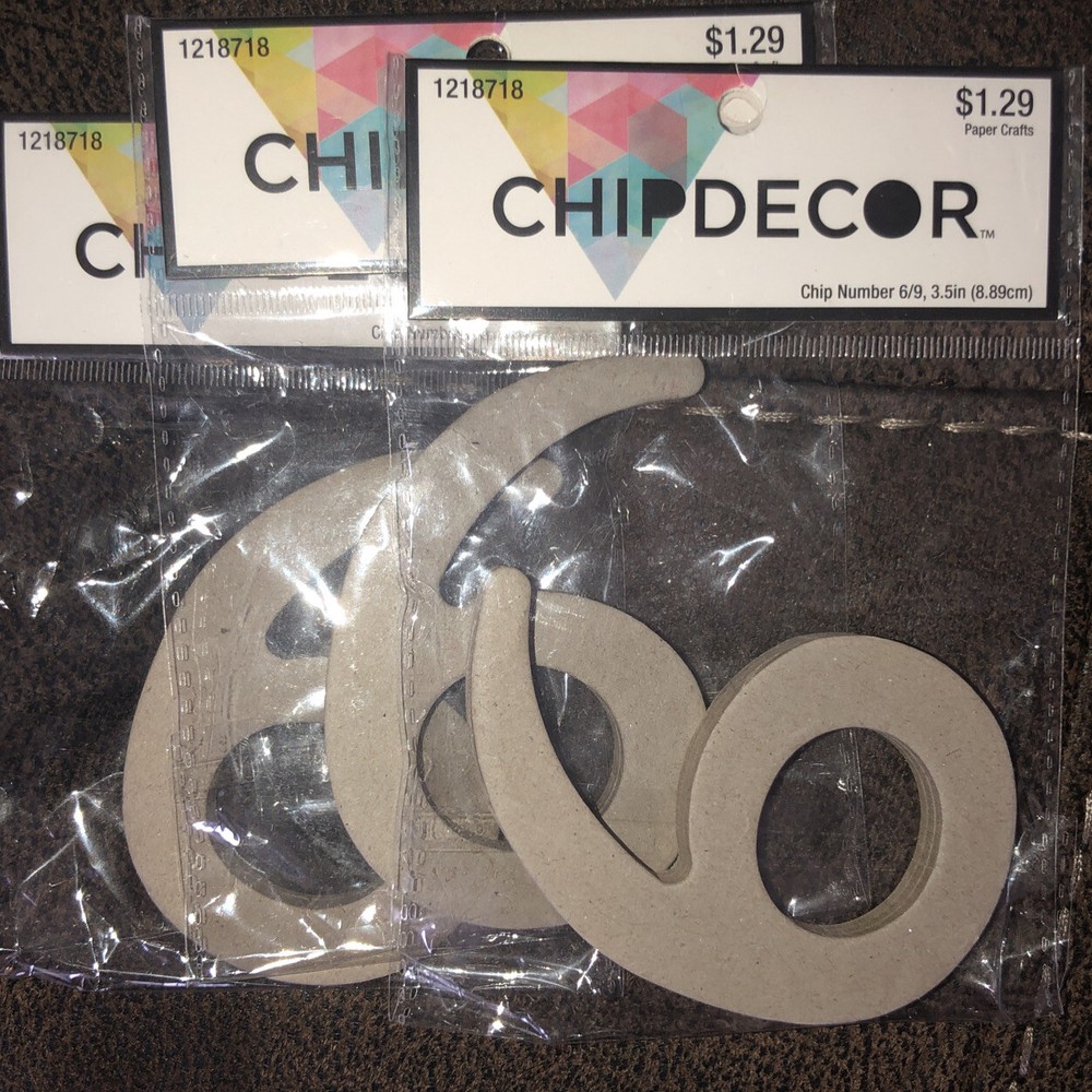 chip decor chip number 6 3.5 inch (4)