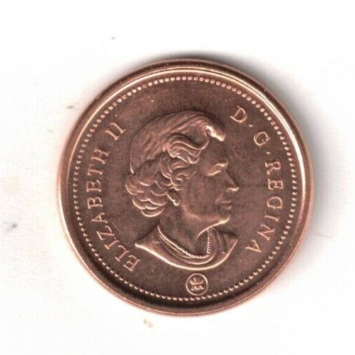 2009-Logo Canada Brilliant Uncirculated One Cent Coin!