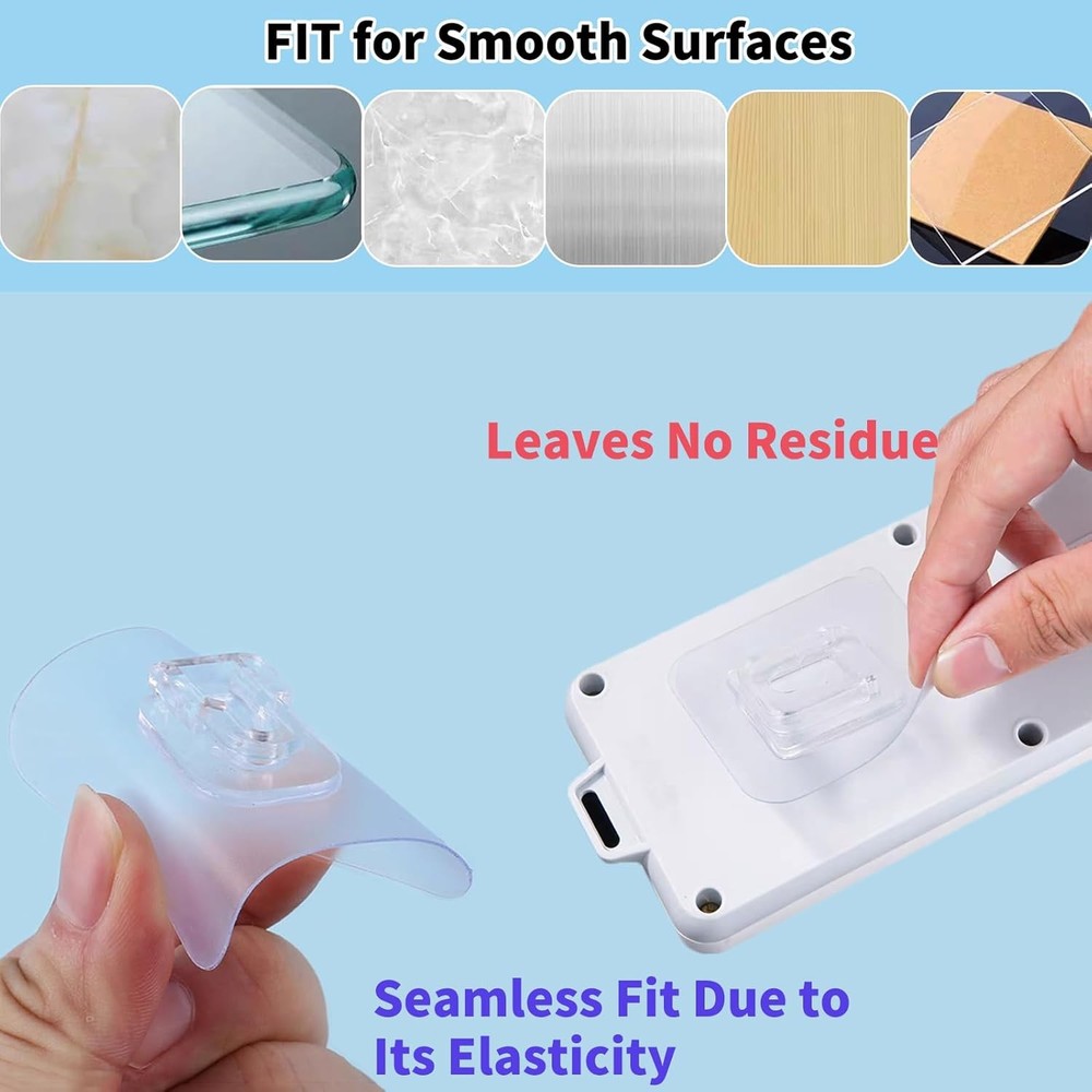 Double Sided Adhesive Wall Hooks,20 Pack Self Hooks,Suitable Clear