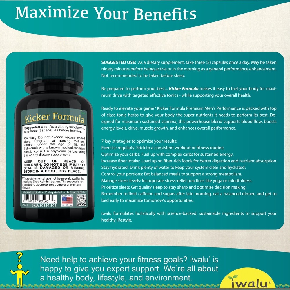 Best Pre Workout - IWALU | *FAST FREE SHIPPING* Same Day