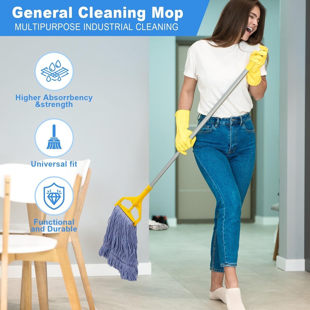 Heavy Mop Replace Head Cotton Ring-Shaped Replacement Reusable Mop Head