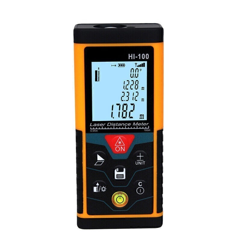 100M Precision Handheld Infrared Distance Meter Measuring Device Rangefinder
