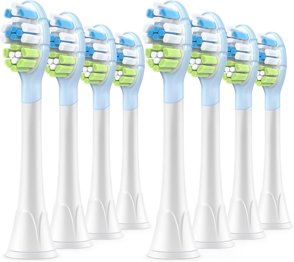 Advanced Sonicare Replacement Brush Heads - 8 Pack, Soft & Effective Cleaning