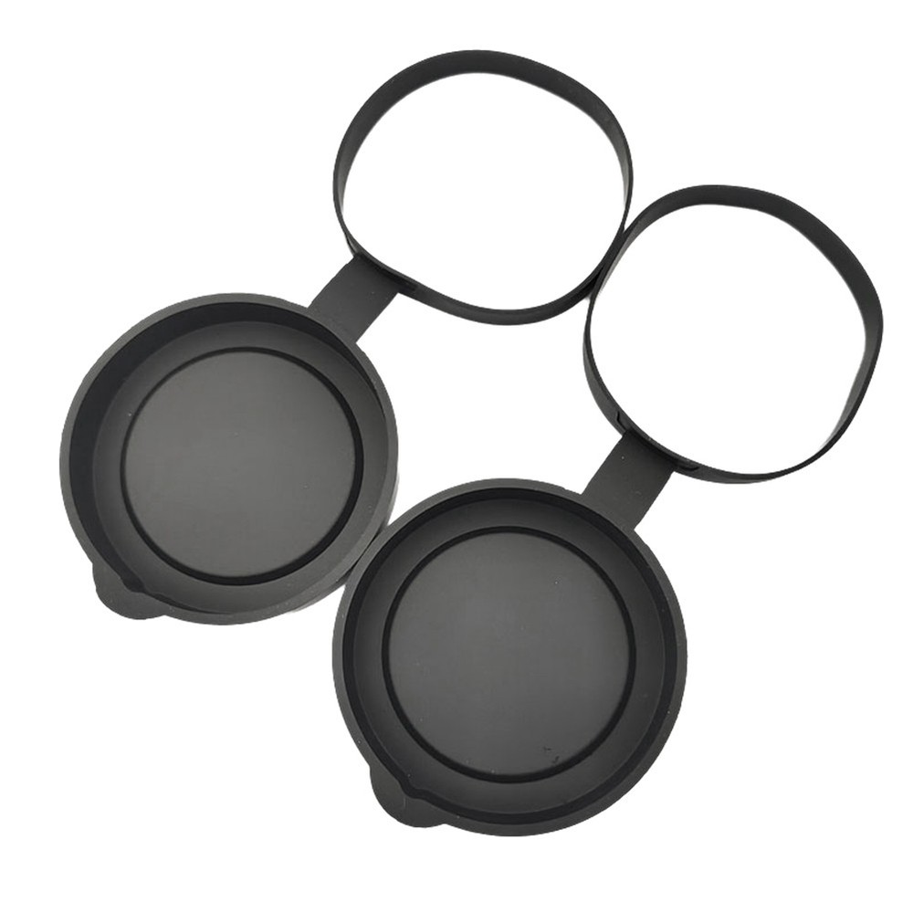 Binoculars Rubber Objective Lens Caps Binocular Eyepiece Lens Cover8681
