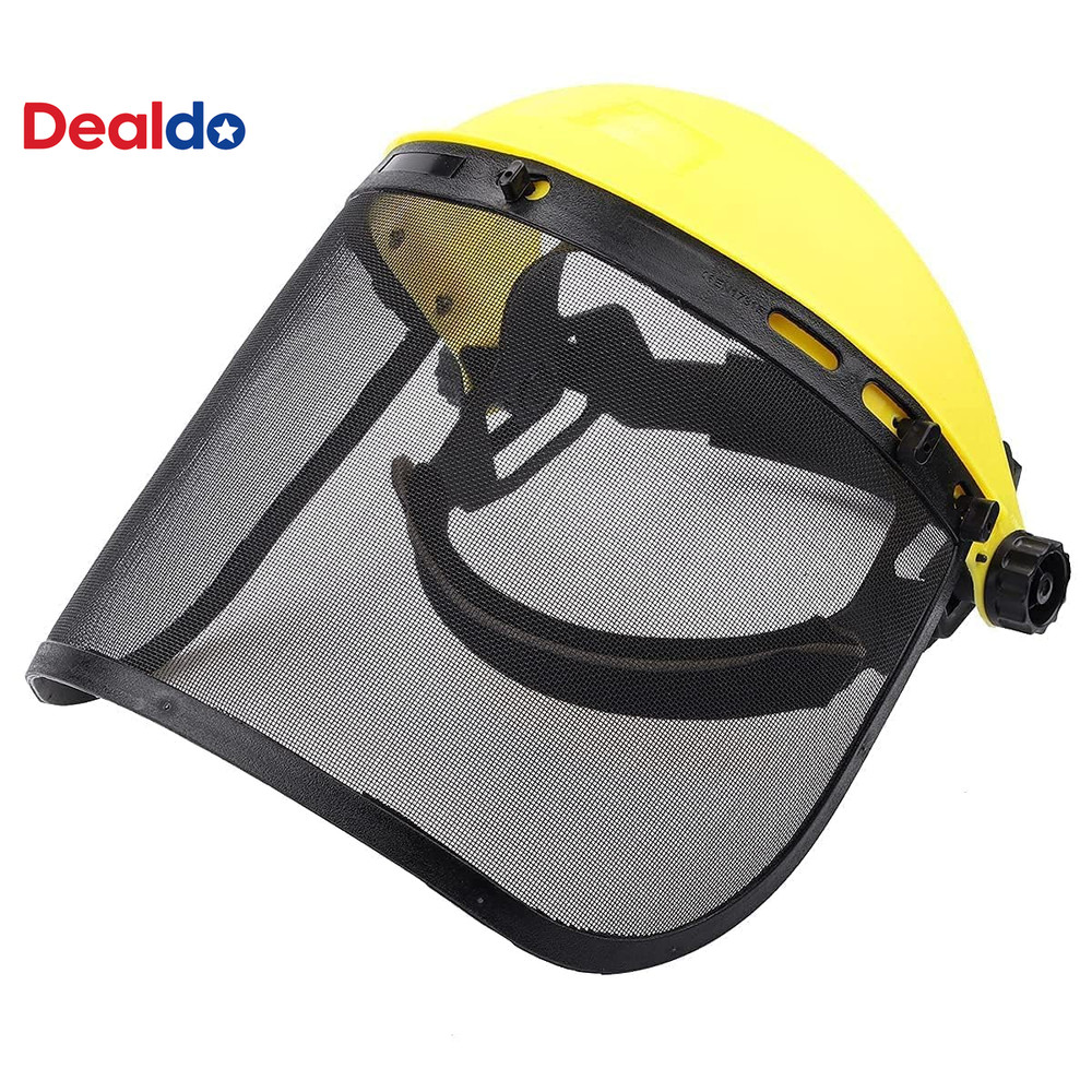 Safety Face Shield with Mesh Visor for Weed Eating Whacking Yard Work Chainsaw P