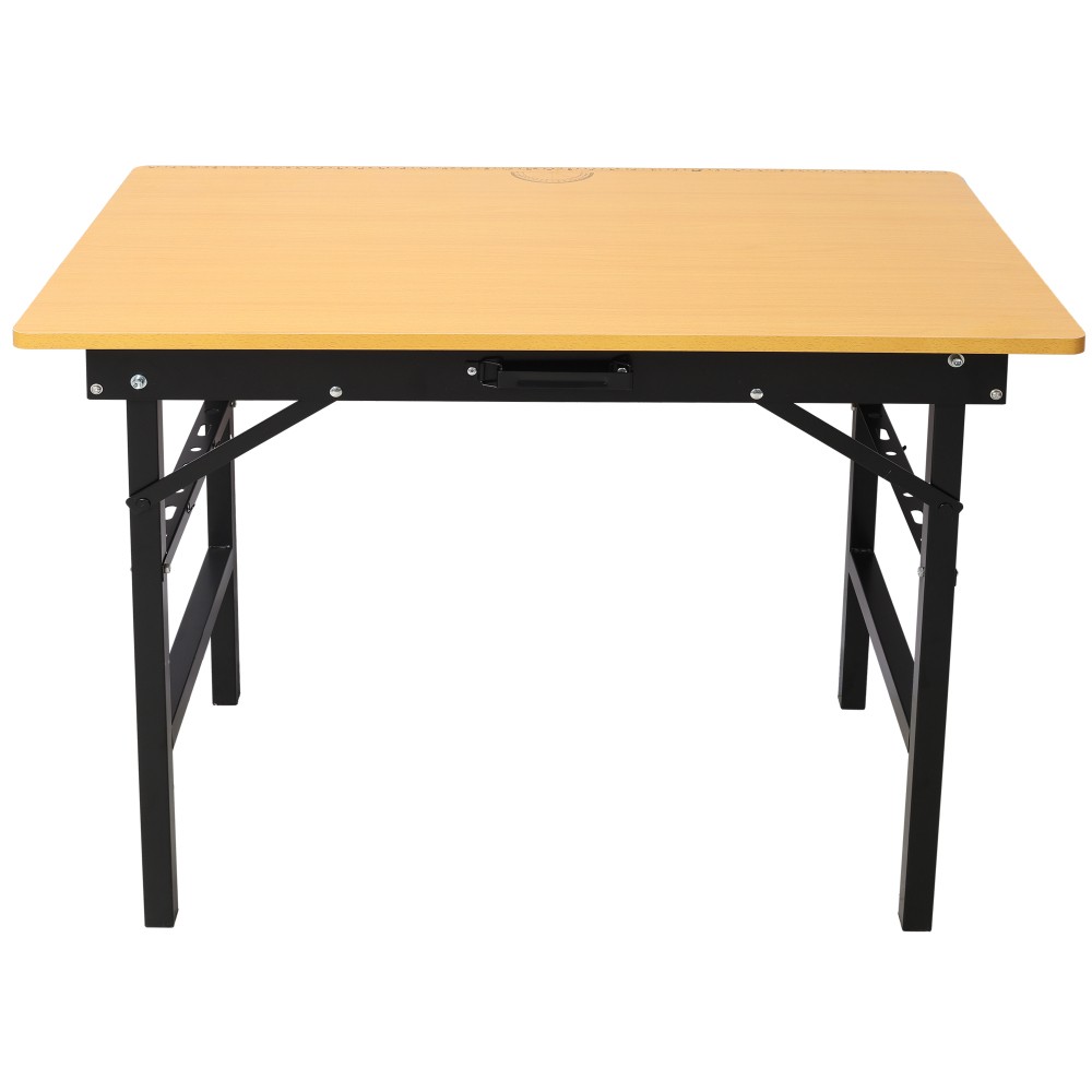 Portable Folding Workbench Tool Table w/ Measuring Tape & Protractor