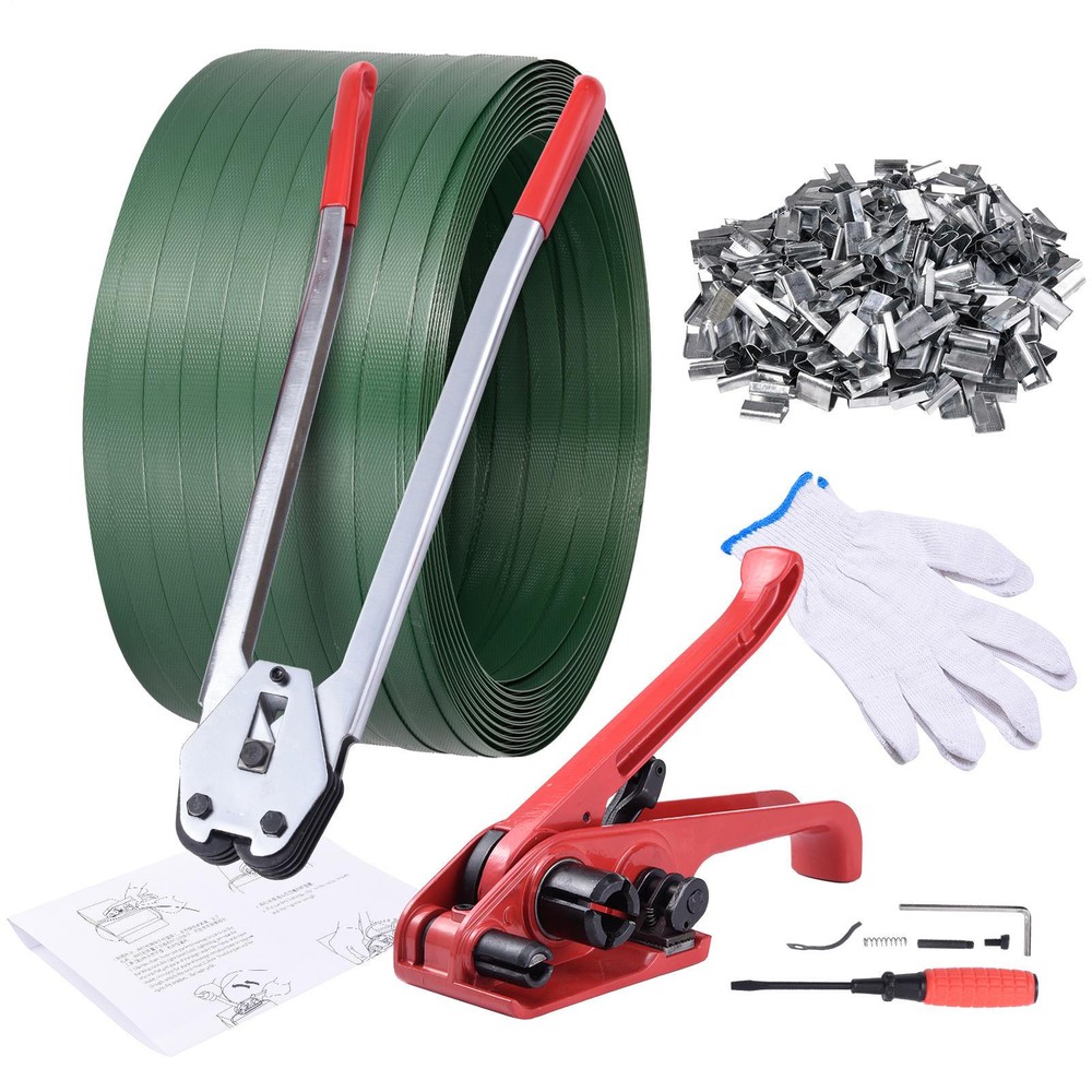 Banding Strapping Kit Pallet Packaging Strapping Tool PET Tensioning Tool 2000Ft