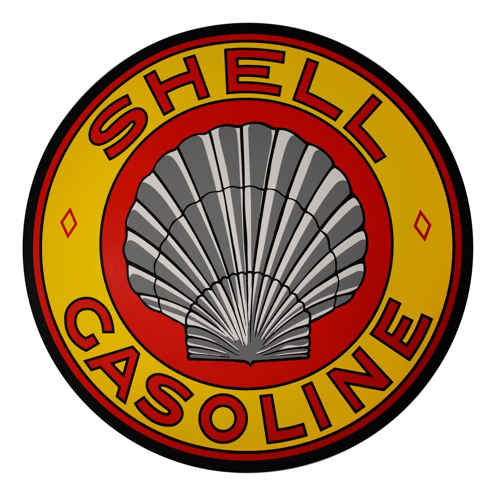 Shell Roxana (Yellow) 12" Vinyl Decal (DC414)