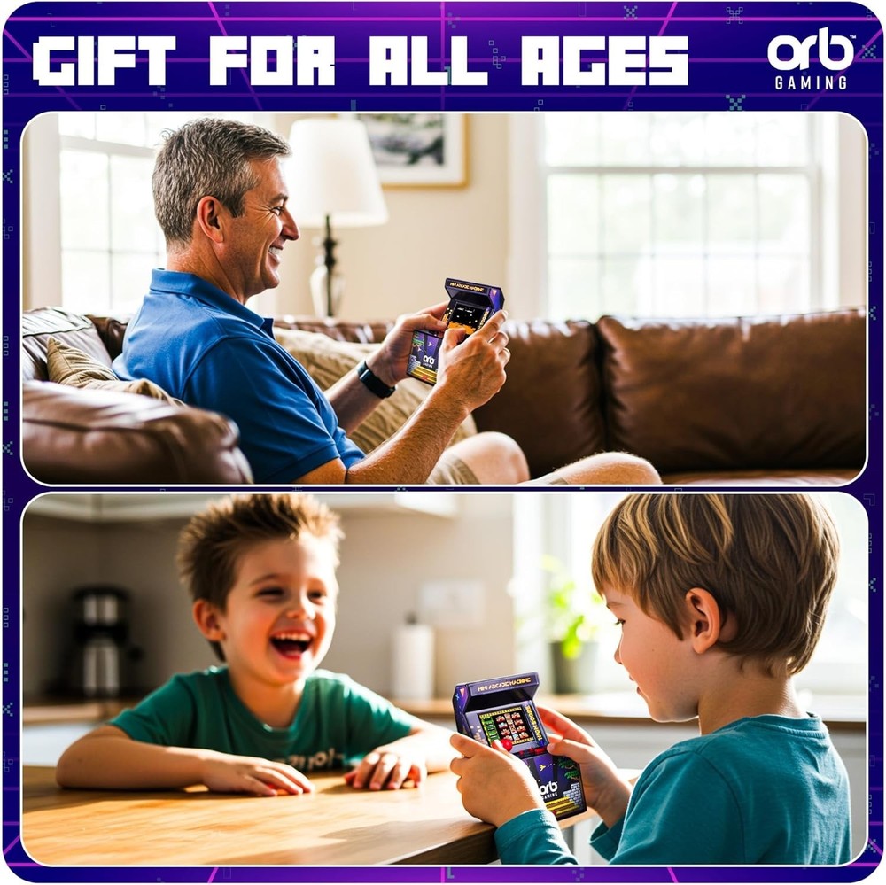 Mini Arcade System - 300 Built-In Games, Color Display