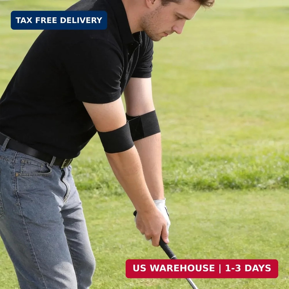 Swing Correcting Arm Band, 4 Pack Elastic Golf Swing Trainer Golf Swing Training