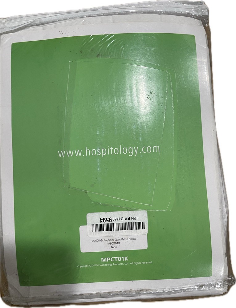 HOSPITOLOGY WATERPROOF MATTRESS PROTECTOR COTTON KING NEW