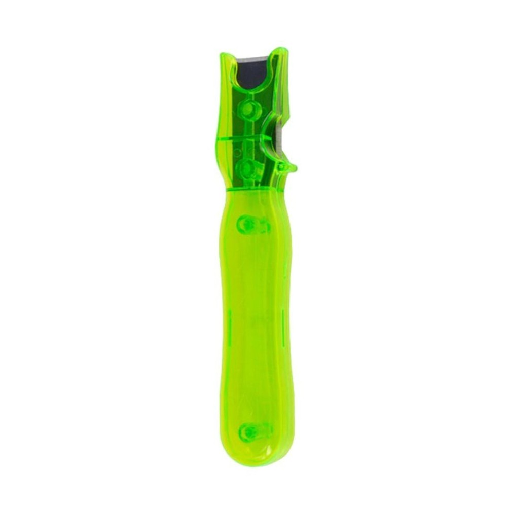 with Outdoor Fletching Scraper And Green Plastic Handle
