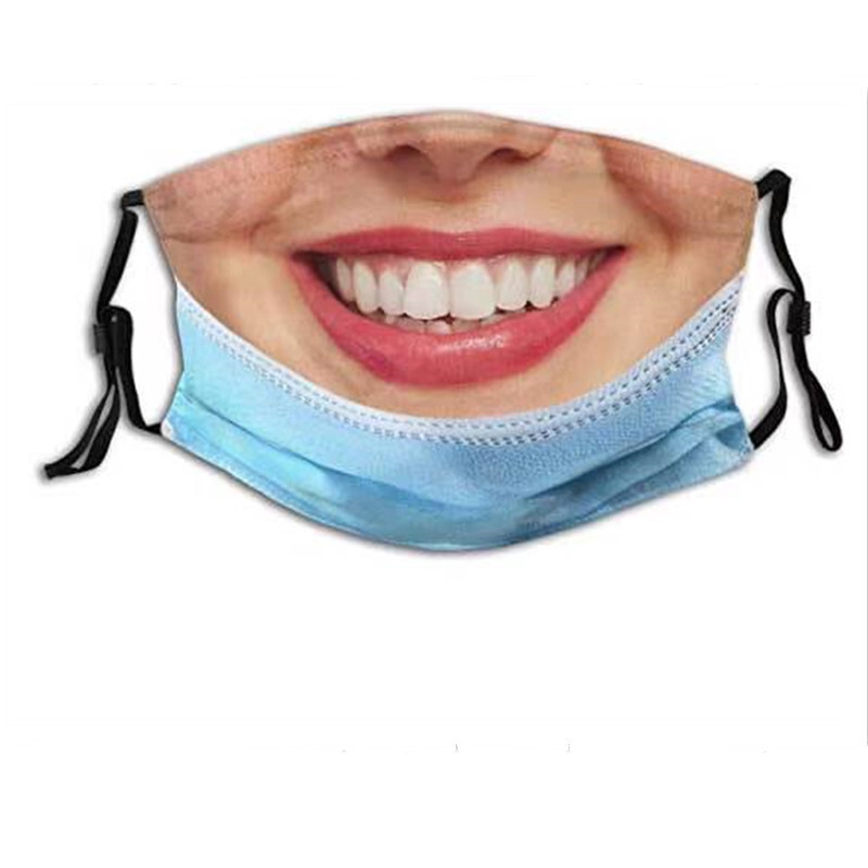 3D Personality Creative Funny Imitation Facial Expression Mask Riding