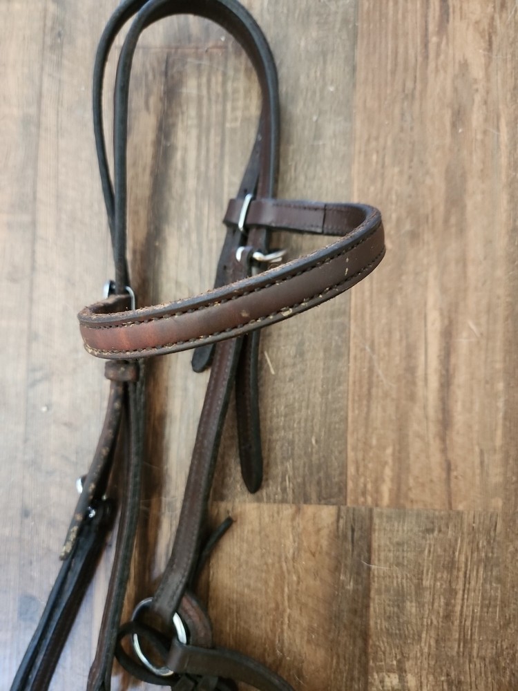 Leather Show Halter With Nose Band