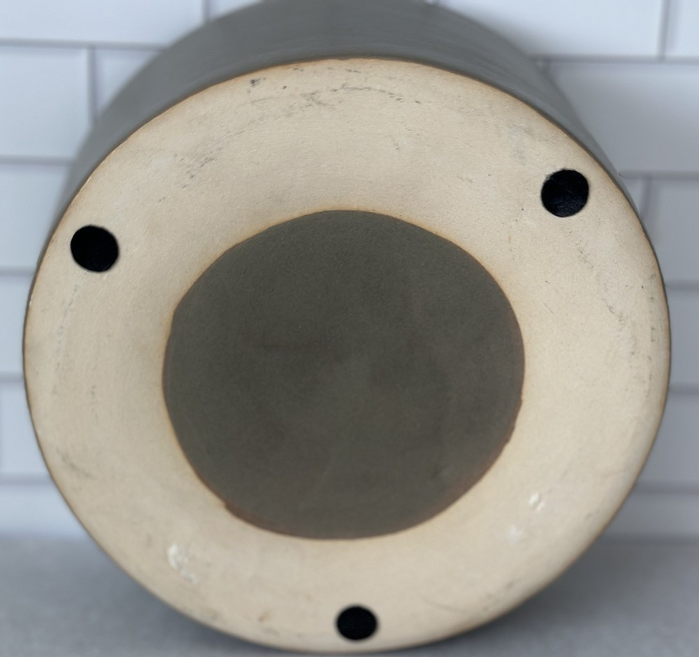 Case Study Ceramics 6” Modern Olive Planter Bowl Minimalist MCM