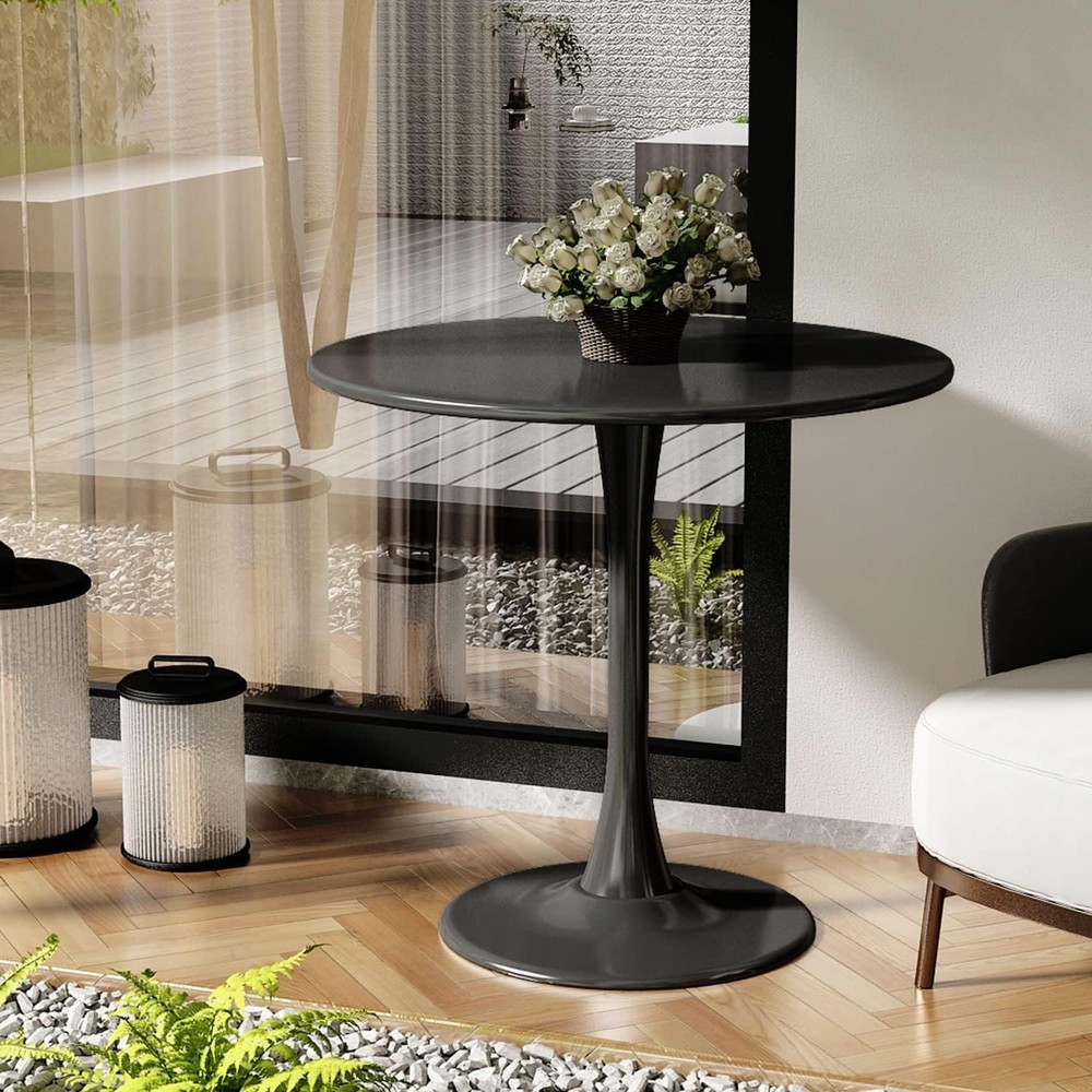 Round Dining Table 31.5'' Modern Kitchen Dining Table Mid Century Coffee Table