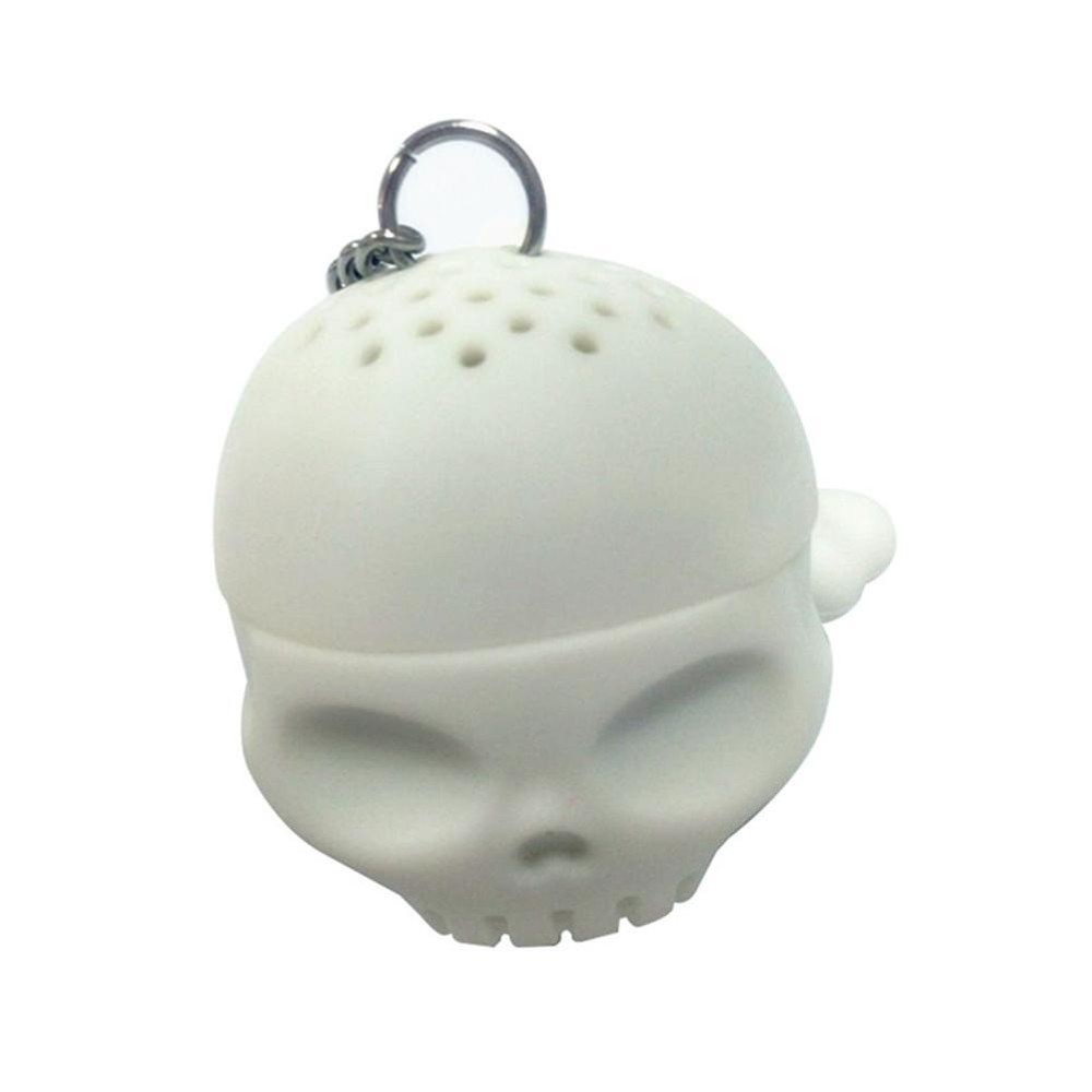 Skull Tea bag /coffee strainer, spooky halloween goth silcone emo pagan killstar