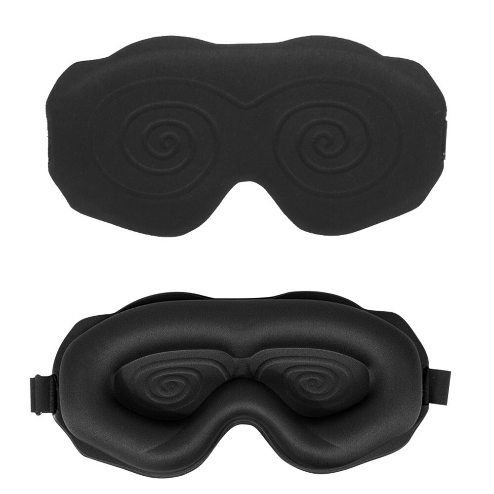 3D Luxury Sleep Mask for Back, Side Sleeper, Complete Light Blocking,Spacious