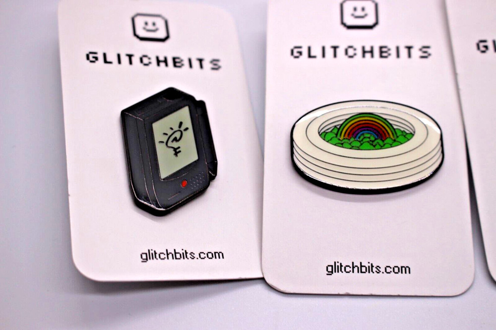 LOT OF 5 GLITCHBITS PINS
