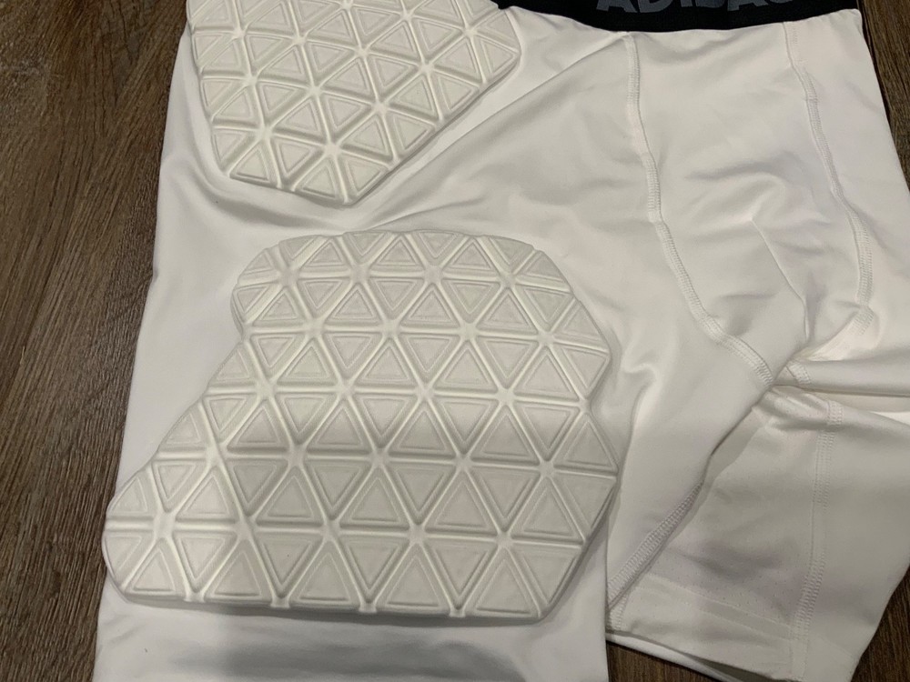 Adidas Alphaskin Padded 5G Compression Activewear Girdle White Men's XL