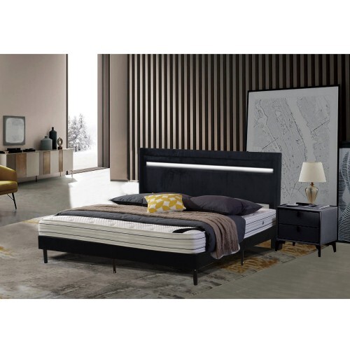 With remote control and bed changing LED light bedboard Easy to assemble