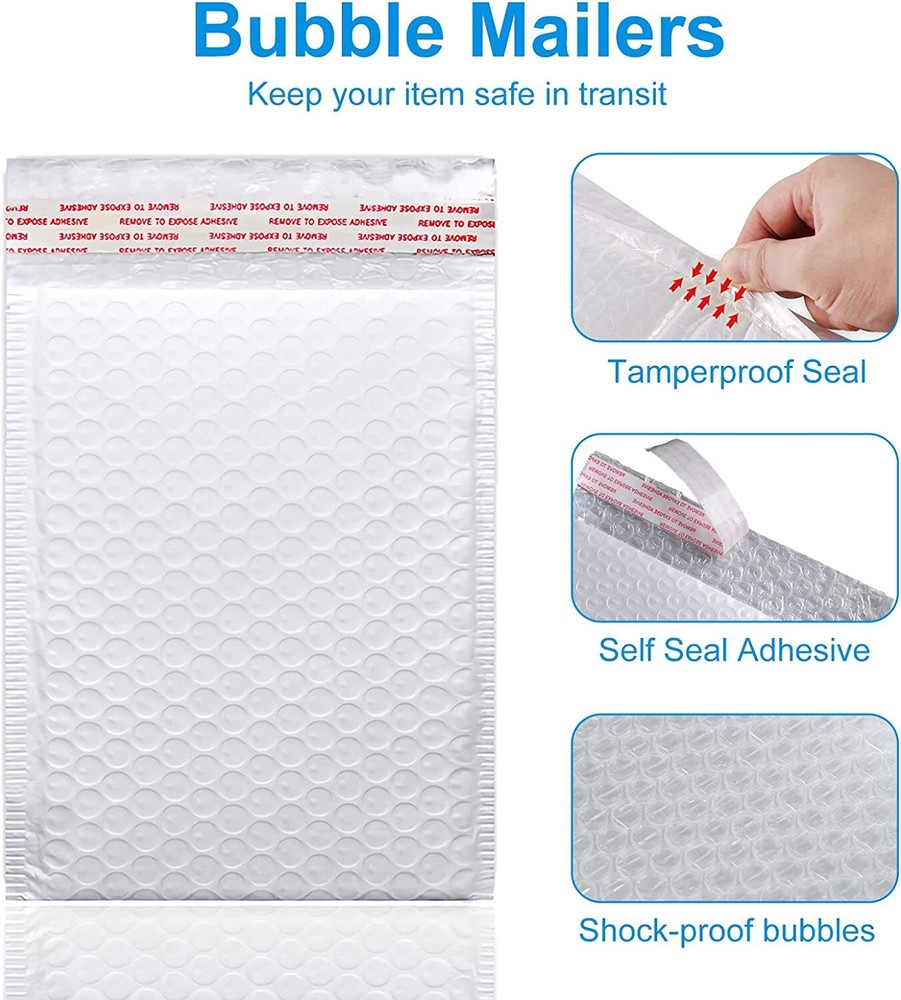 25x 50x Poly Bubble Mailers Padded Envelopes Shipping Mailing Bags Multi Sizes