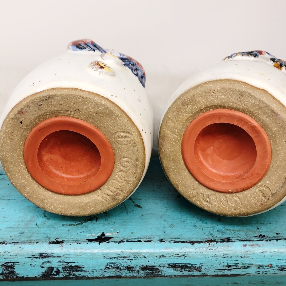 Ceramic Snowman Salt Pepper Shaker Set Prairie Spring Pottery