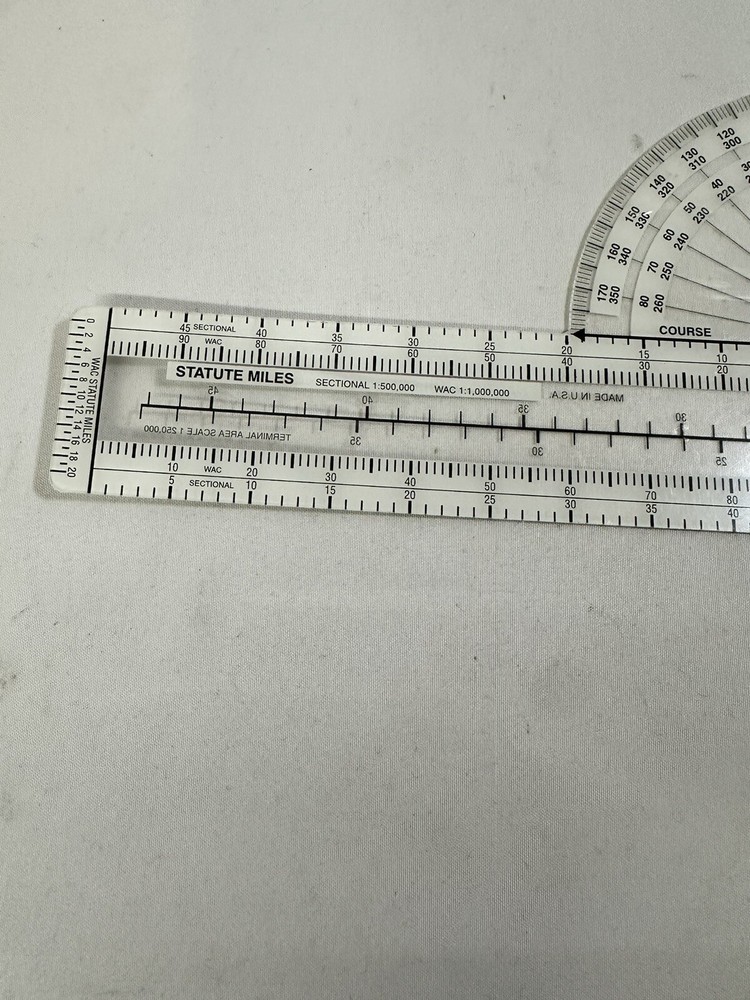 ASA CP-1LX Plotter Airplane Navigational Tool Lexan