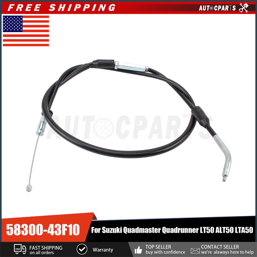 FOR SUZUKI 2002 - 2005 QUADMASTER 50 THROTTLE CABLE ASSEMBLY 58300-43F10
