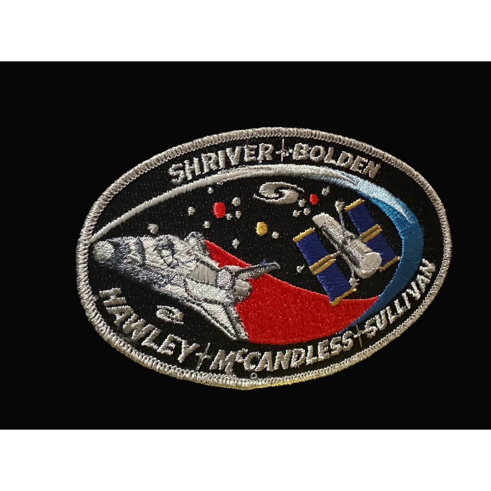 NASA Space Shuttle  Hubble shriver bolden Hawley Sullivan mccandless Patch