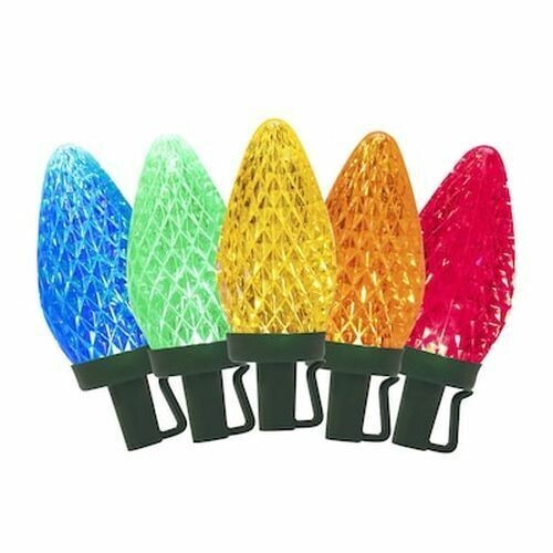 GE StayBright 75-Count 37-ft Constant Multicolor C9 LED Christmas String Light