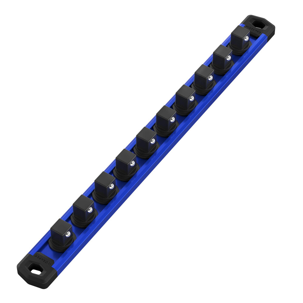 3/8''Drive Magnetic Socket Organizer Heavy Duty Socket Holder 3/8''x10Clips