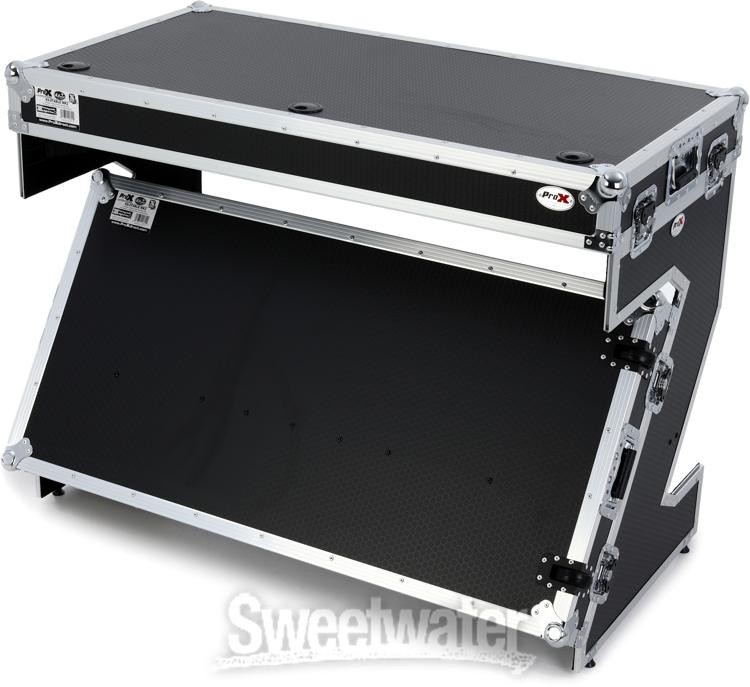ProX Z-Table Folding Mobile DJ Workstation and Flight Case