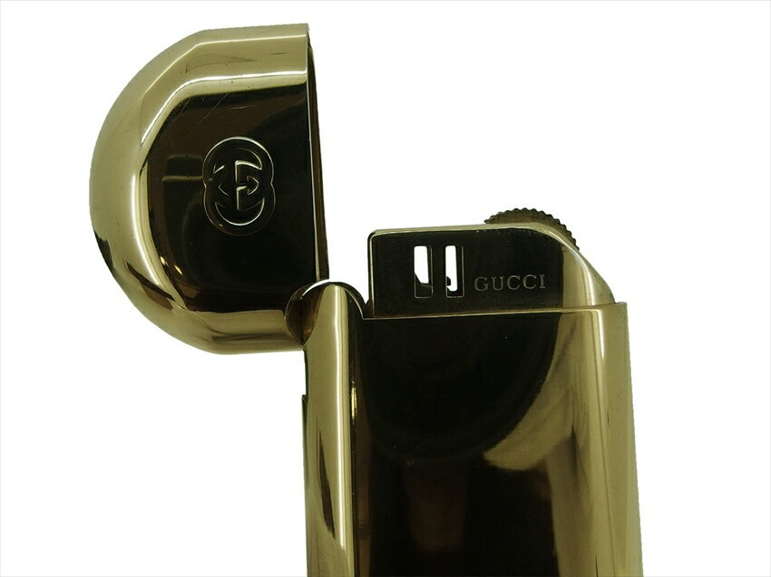 GUCCI lighter Gold Green Red Women Authentic secondhand