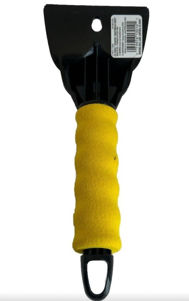 Hopkins Ice Chisel & Ice Scraper Yellow Subzero 2 Function 2 Blade 10"