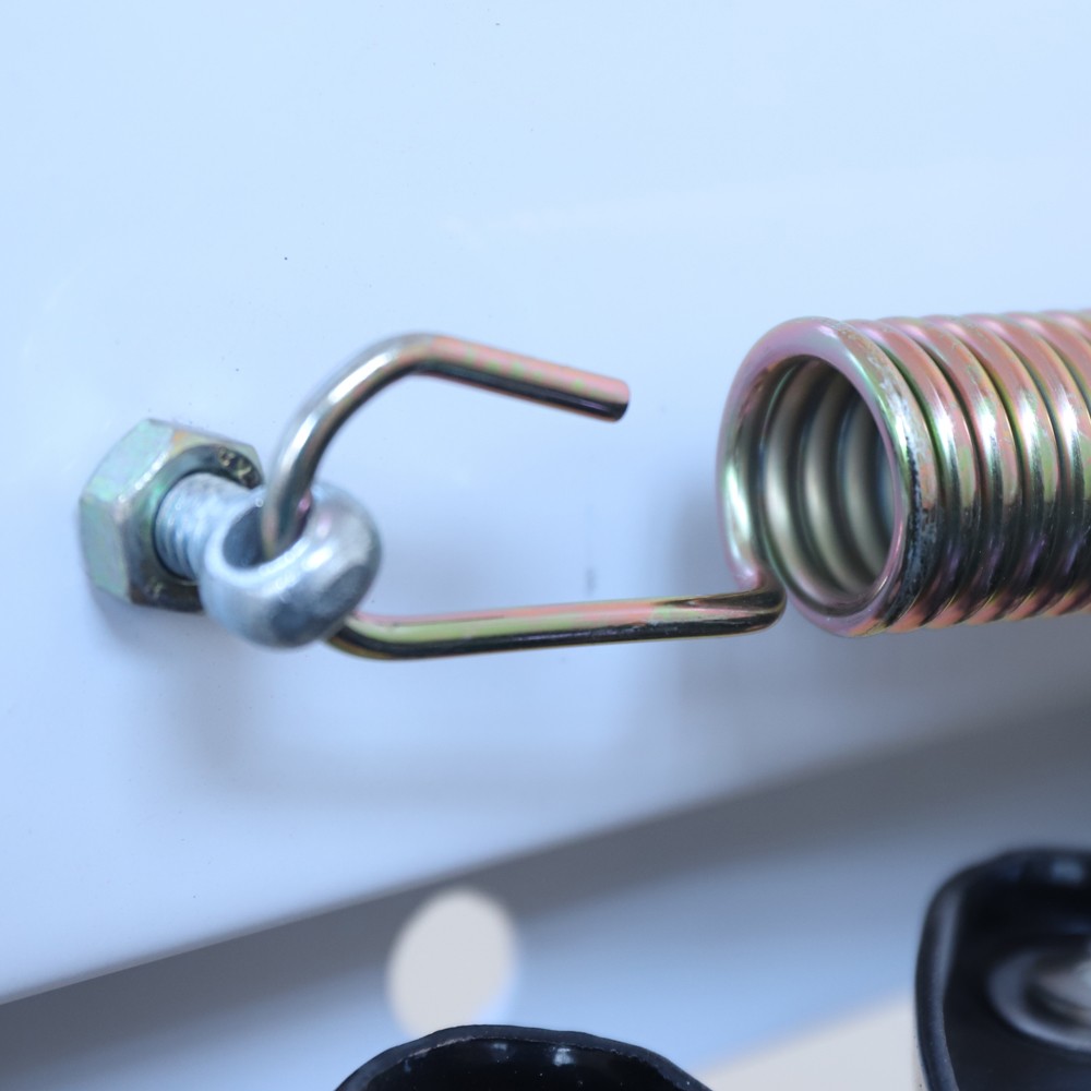 12 Steps Wall Mounted Folding Ladder Loft Stairs White Attic Steps Pull Down US