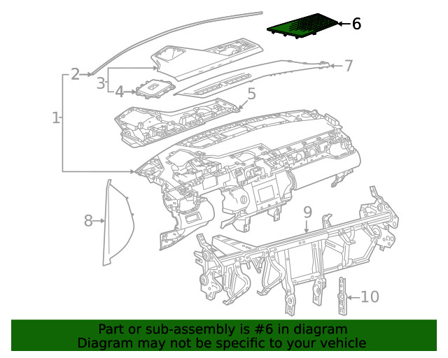 Genuine GM Speaker Grille 26557704