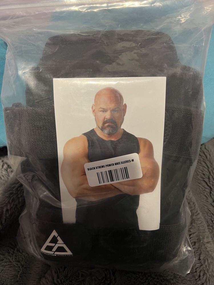 Knee Sleeves. Extreme Power/ Brian Shaw/Evolution Athletics Medium /Black/New