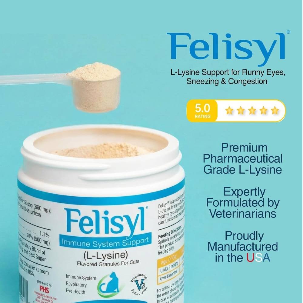Felisyl L-Lysine Immune System Support Granules for Cats (3.5 oz)