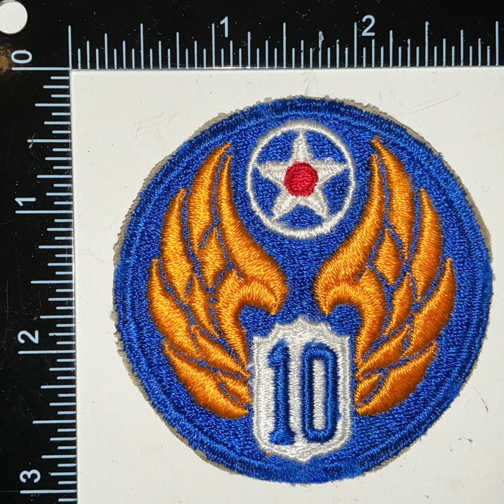 WWII US 10th Tenth Army Air Force AAF US Made Patch