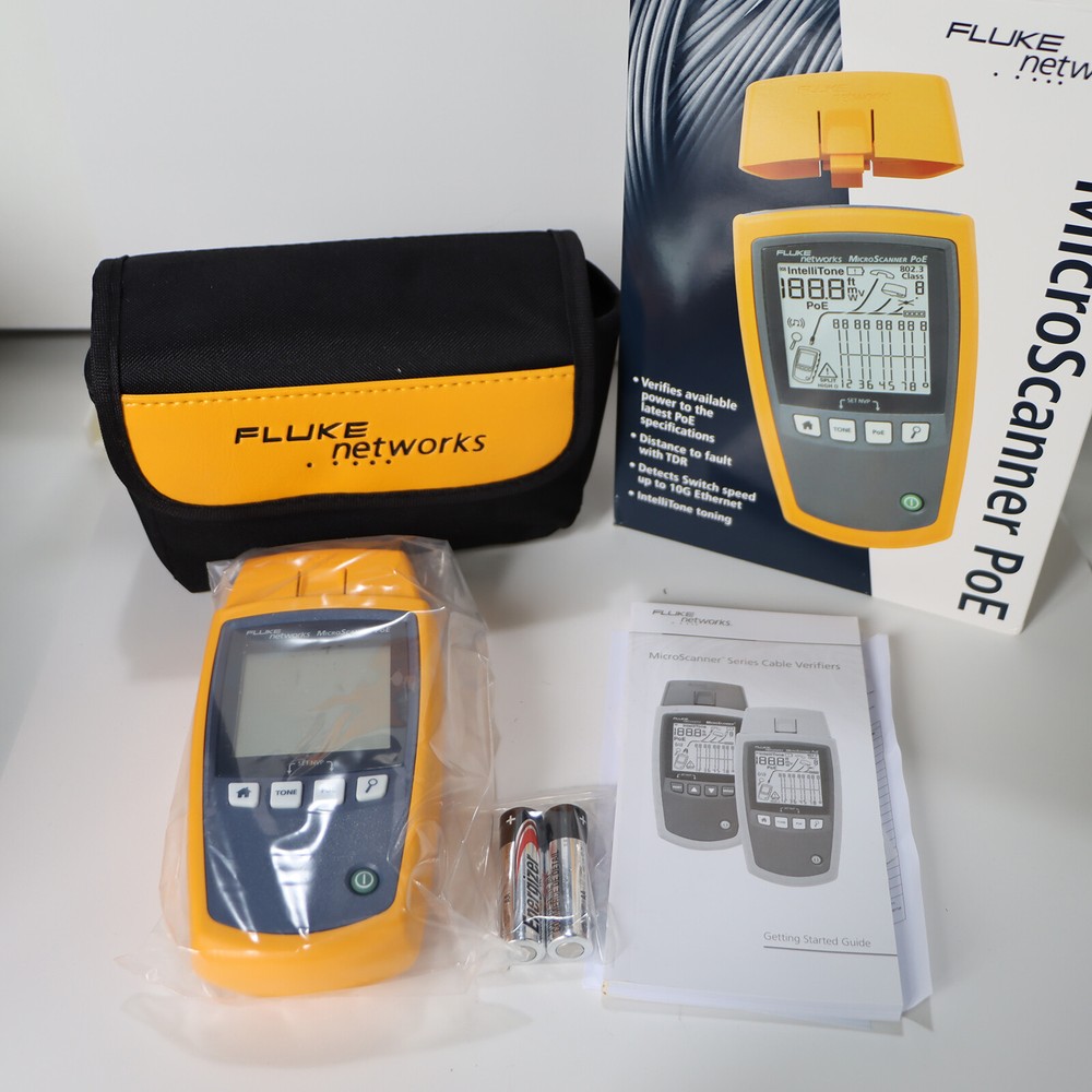 Fluke Networks MS-POE Cable Tester, Connector Type RJ45