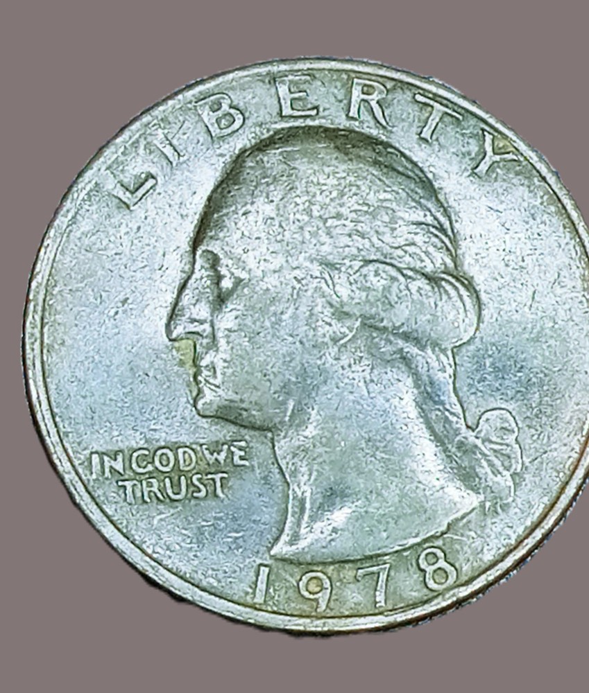 1978 Washington Quarter Error Weight 5.47.gr Missing Clad On Both Sides Rare Gem