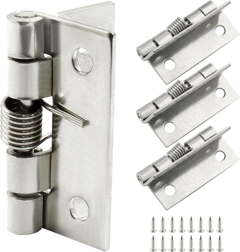 Hitefu 4PCS Spring Hinges, 1.5 Inch Small Self Opening Hinge