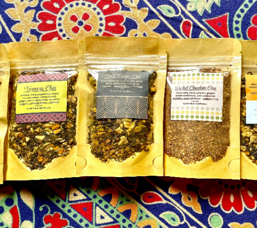 6 Authentic Loose Leaf Organic Chai Handcrafted Tea Blends Made Fresh to order