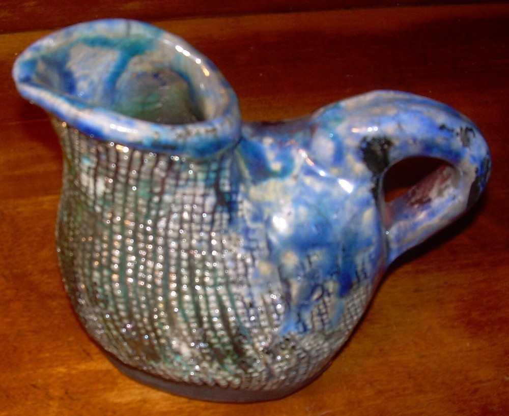 Hand Made Pottery Small Pitcher