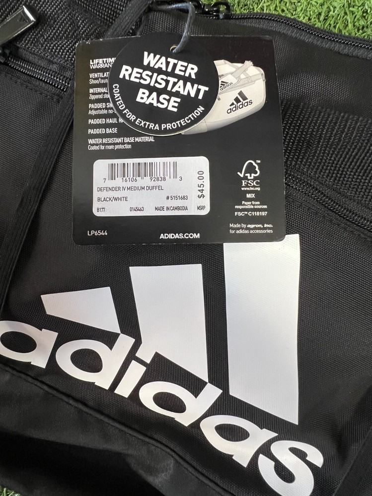adidas Defender IV Medium Duffel Bag Black/White