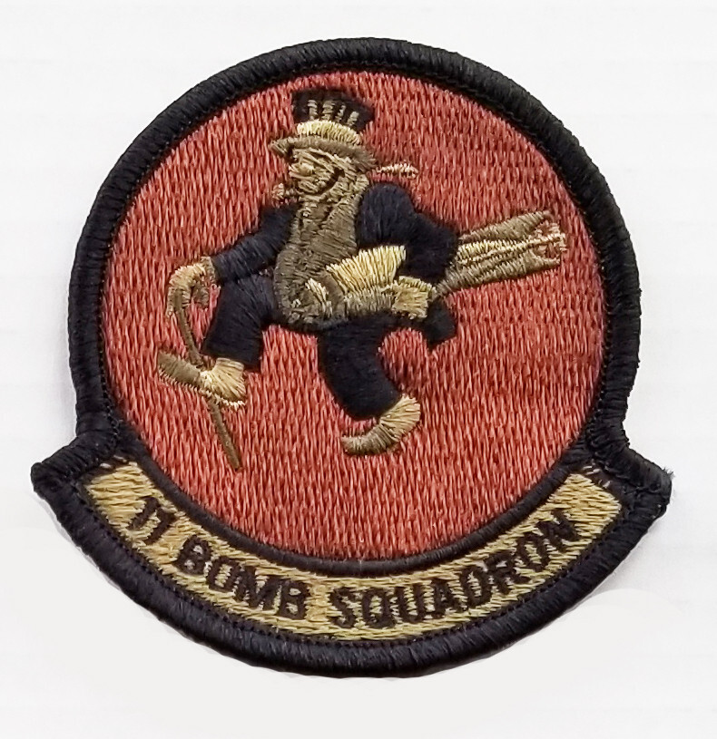 US Air Force 11th Bomb Squadron Subdued Hook Back Patch